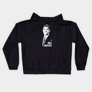 Ronald Reagan I Smell Socialists Kids Hoodie